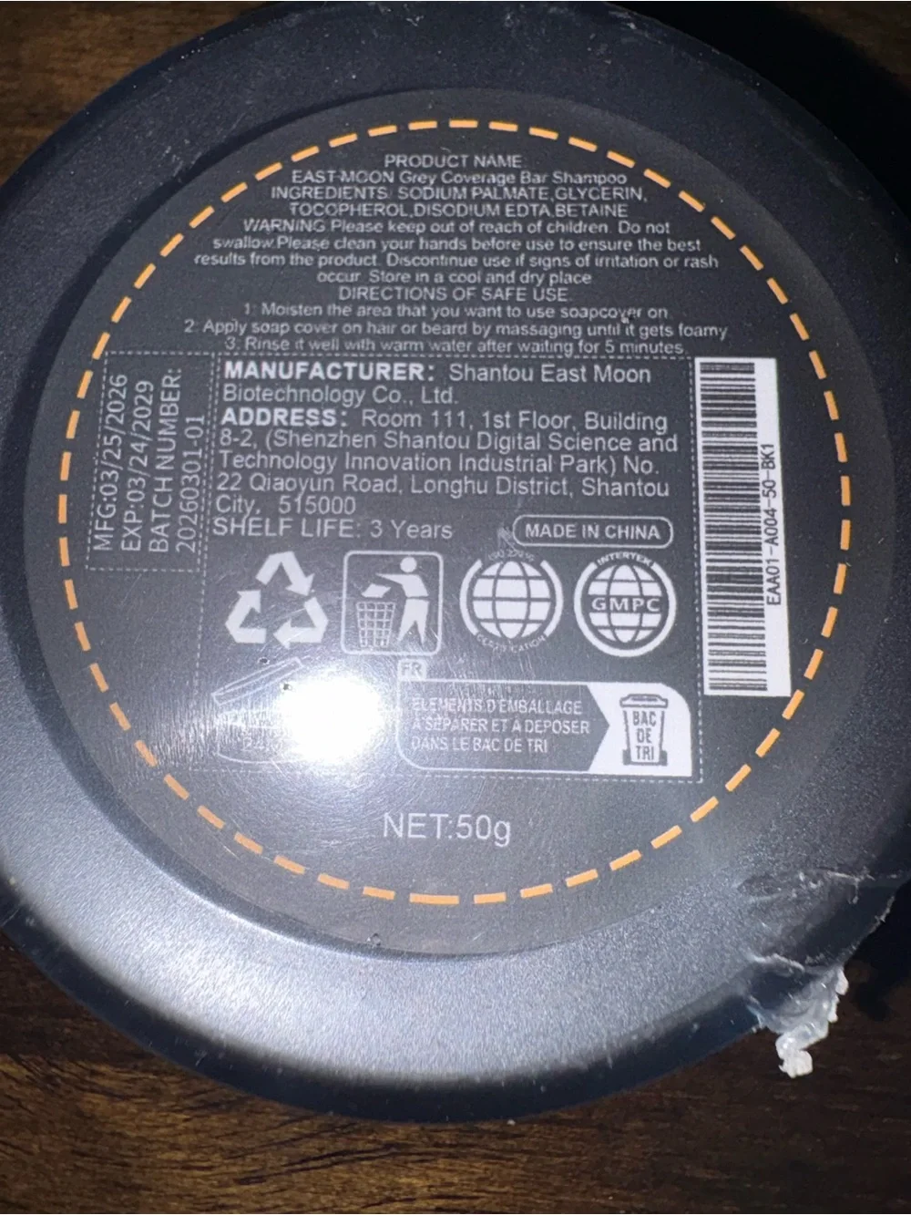 Black Soap Bar Shampoo - Grey Coverage Set of 3